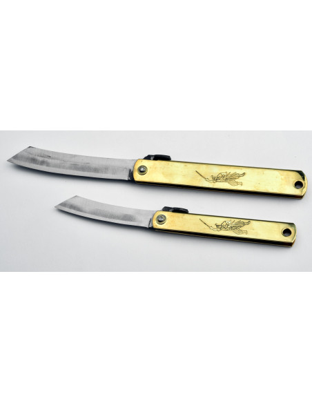 Higonokami Miyamoto - Manche laiton- lame 100 mm