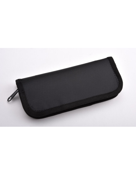 Pochette pour 2 pliants en toile. Zip - 6,5 x 16 cm