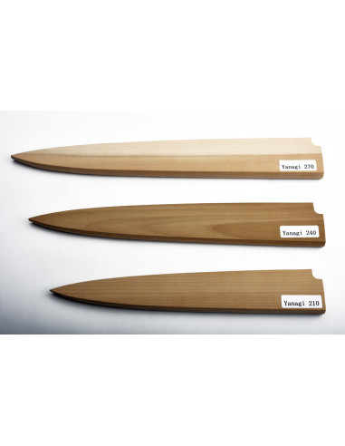 Saya - Fourreau en  bois de  magnolia pour Yanagiba standard 240 mm