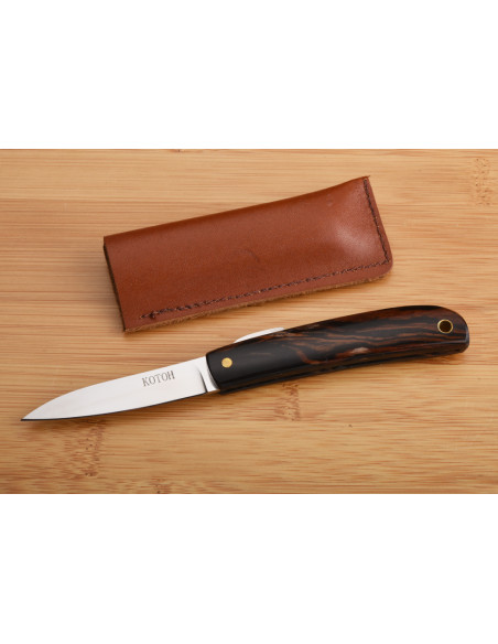 Higo naifu en ébène de  Macassar par Yoshimi kotoh - petit  modèle