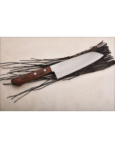 YOSHIDA  HAMONO Kyusakichi Santoku lame  inox martelée...