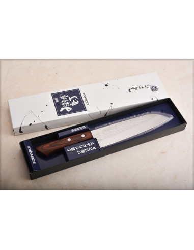 YOSHIDA  HAMONO Kyusakichi Santoku lame  inox...