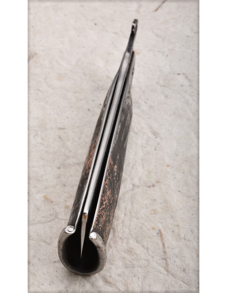 Couteau pliant à douille forgée, par Martin Mougeot-Bohers