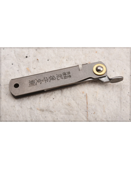 Higonokami Nagao Racoon spécial  pêche - Série  limitée titane à lame  VG10