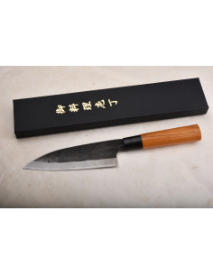 Yoshida Hamono - Funayuki Blue paper steel Kurouchi 165mm...