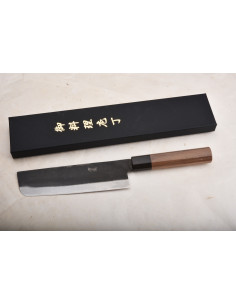 Yoshida Hamono - Nakiri Blue paper steel Kurouchi 165mm -...