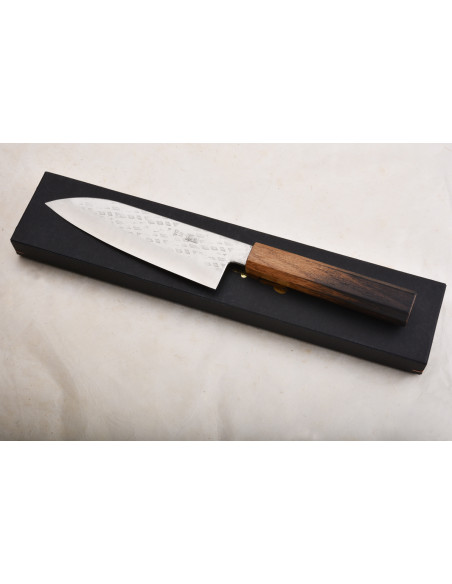 Santoku Tsuchime VG10 - Fujiwara Okeya - 165 mm
