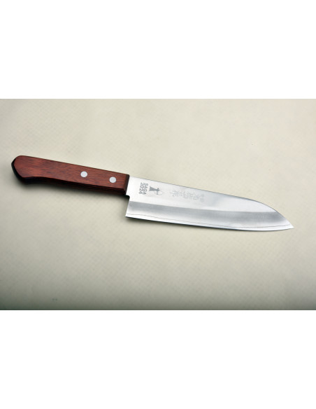 Yoshida Hamono - Santoku  Modèle Kyudo- Lame en Gin3 (Silver steel) de 170 mm