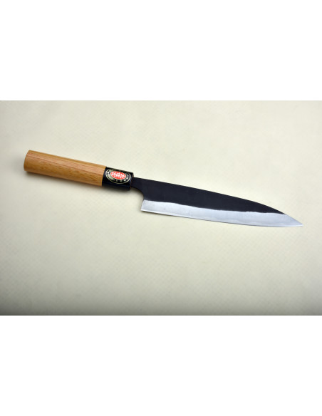 Yoshida Hamono - Yanagi - Lame de 170 mm  Blue Paper Steel - Manche en keyaki (orme du Japon)