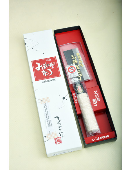 Yoshida Hamono - Kyusakichi - Nakiri - Lame de 100 mm  - Manche magnolia/résine