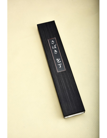 Yoshida Hamono - Sabaki - Lame de  145 mm - Manche en keyaki (orme  du Japon)
