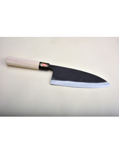 Couteau Kyusakichi Atsu Deba Kurouchi 180mm Aogami