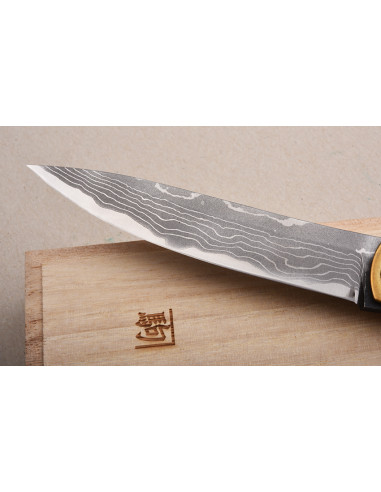 Higonokami Nagao -  Manche  laiton "Tiger &...