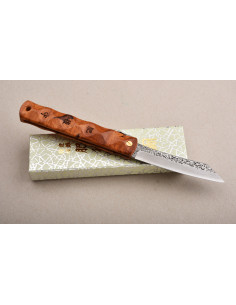 Higonokami Nagao Kanekoma "Wave" manche en amboine -...