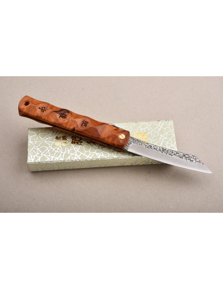 Higonokami Nagao Kanekoma "Wave" manche en amboine - damas VG10