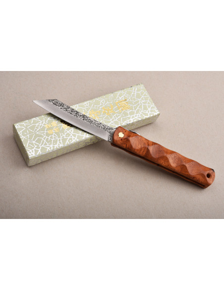 Higonokami Nagao Kanekoma "Wave" manche en amboine - damas VG10