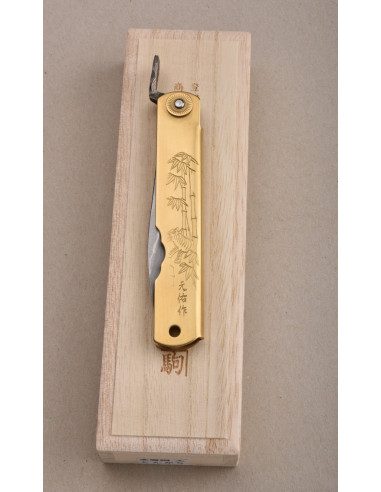 Higonokami Nagao -  Tiger & bamboo - Manche...