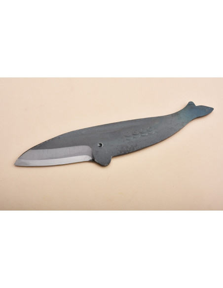 Couteau baleine (Kujira) - Rorqual de Bryde - Avec coffret en magnolia