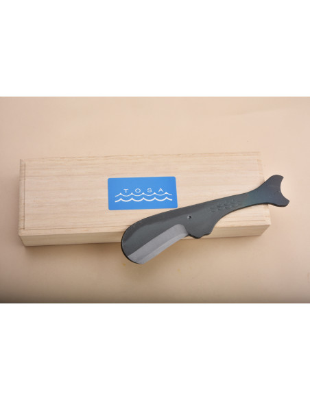 Couteau baleine (Kujira) - Cachalot - Avec coffret en magnolia