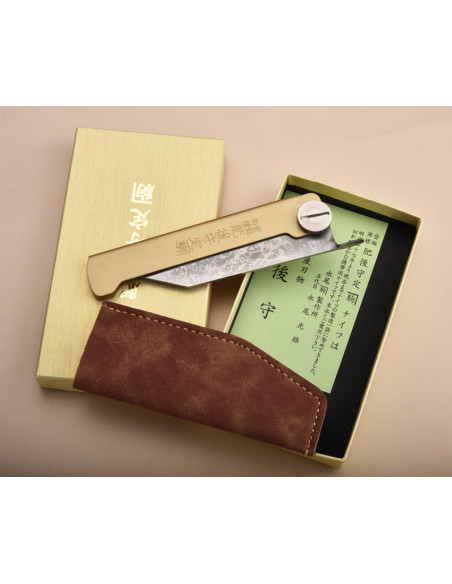 Higonokami Nagao Kanekoma - Fermant de cuisine de  plein air - damas VG10