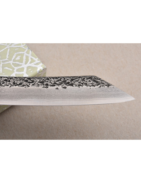 Higonokami Nagao Kanekoma "Wave" manche en Ziricote - damas VG10