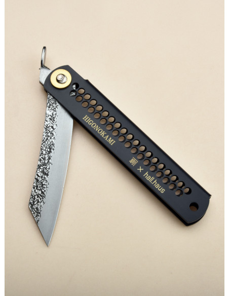 Higonokami Nagao Kanekoma-Hall Haus Olympic acier noir- damas VG10