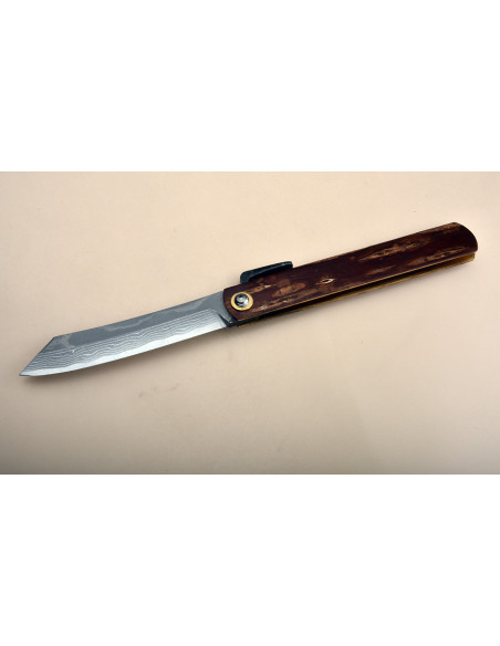 Higonokami Nagao  Kabazaiku damas - Manche 120 mm