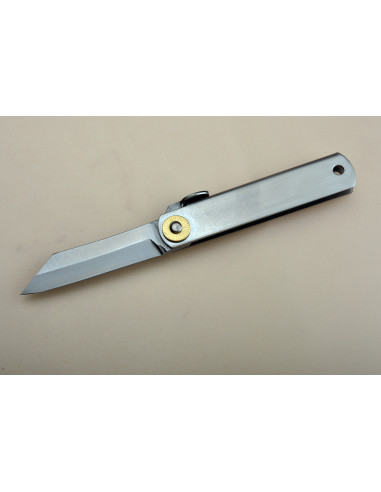 Higonokami Nagao "Pocket" - Manche  laiton 75 mm