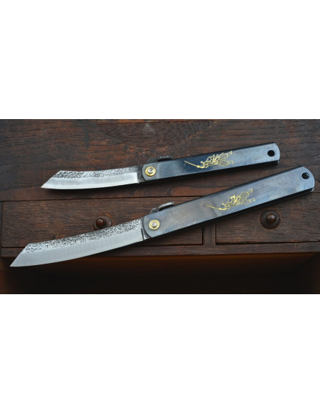 Higonokami Miyamoto - Manche noir lame 70 mm