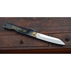 Higonokami Nagao - noir - feuille de bambou 75 mm