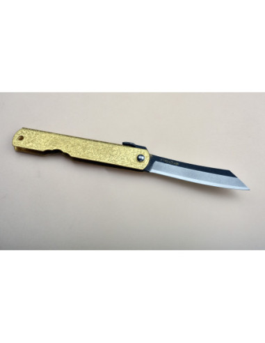 Higonokami Nagao Kanekoma Manche en laiton Kayaki