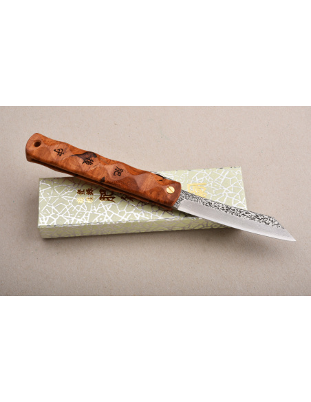 Higonokami Nagao Kanekoma "Wave" manche en amboine - damas VG10