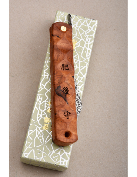 Higonokami Nagao Kanekoma "Wave" manche en amboine - damas VG10