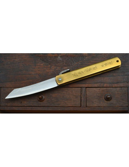 Higonokami Nagao Kanekoma -  SIGNATURE/Motosuke Nagao - Suminagashi/damas VG10