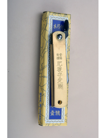 Higonokami Nagao "Pocket" - Manche  laiton 75 mm