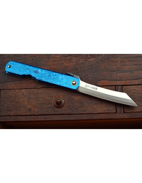 Higonokami Nagao - Gouttes d'eau - bleu