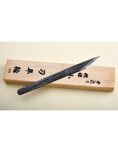 Kiridashi Kogatana damas (Suminagashi) - "Nenrin" 15 mm - Mikisho Hamono (Mikisyo Hamono Honpo)