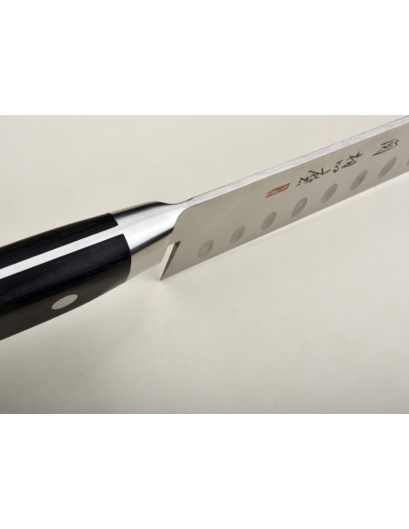Souma Seki- Santoku 180 mm -  Chrome/molybdène- Tranchant Granton