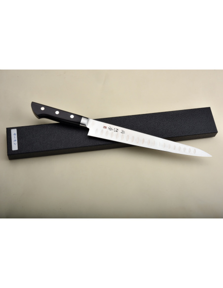 Souma Seki- Sujihiki 240 mm -  Chrome/molybdène- Granton edge