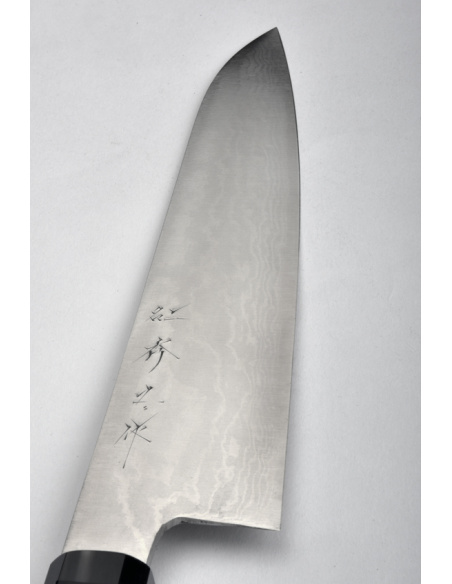 Shigeki Tanaka - Gyuto 180 mm - Manche en  noyer - Damas inox/VG10