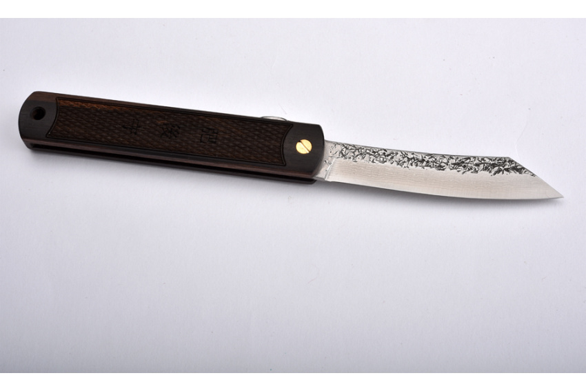 Higonokami Nagao Kanekoma Manche en ébène...