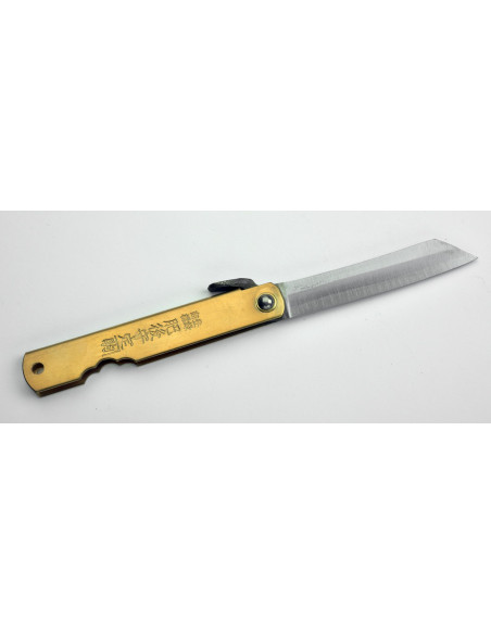 Higonokami Nagao Kanekoma Manche en laiton